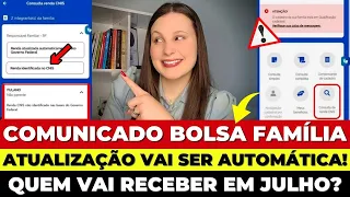 🚨ACABOU DE SAIR! COMUNICADO DO MDS ATUALIZAÇÃO DO BOLSA FAMÍLIA SERÁ AUTOMÁTICA? NOVA FUNÇÃO NO APP