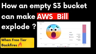 How an empty S3 bucket can make your AWS bill explode | My $1,300 AWS Bill  When Free Tier Backfires