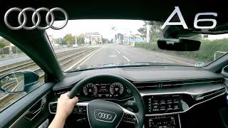 2023 Audi A6 Avant POV CITY TEST DRIVE 55 TFSI (340HP) Quattro (C8)