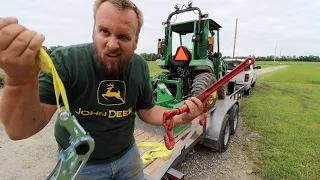 How I Secure My Tractor on a Trailer - Simple and Effective