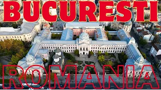 4K Aerial Footage : Discovering the charm of Bucharest Romania 2024