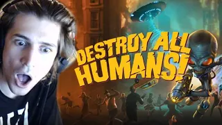 DESTROY ALL HUMANS! - xQcOW Full Playthrough | xQcOW