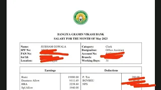 First Salary as an office assistant (Cashier) in BGVB(RRB)  motivation for new aspirants