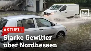 Regen, Hagel und Wind: Gewitter zieht über Nordhessen | hessenschau