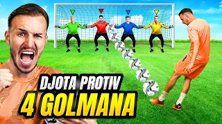 DJOTA PROTIV 4 GOLMANA NA GOLU