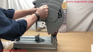 Harbor Freight Chicago Electric 14 Inch 3 HP Professional Cutoff Saw Review and Use Demonstration