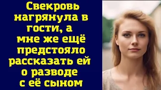 Свекровь нагрянула в гости, а мне же ещё предстояло рассказать ей о разводе с её сыном