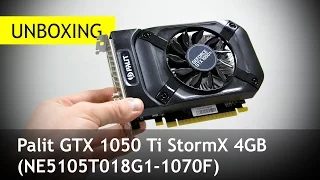 Palit GTX 1050 Ti StormX 4GB: Скромность  украшает? Распаковка