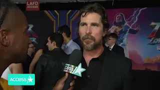 Christian Bale about American Psycho at Thor Love and Thunder Premiere.
