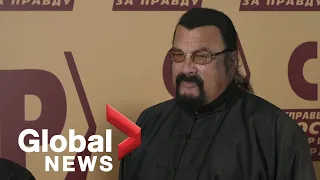 Hollywood actor Steven Seagal joins Russia’s pro-Kremlin party, proposes tougher laws