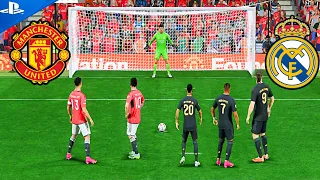 Ronaldo,Messi VS Mbappe,Neymar,Haaland | Man United VS Real Madrid Penalty Shootout | FIFA 24 PS5 4k