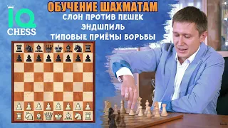 Слон против пешек. Эндшпиль. Типовые приемы борьбы. Школа Шахмат IQChess. МГ Артем Ильин.