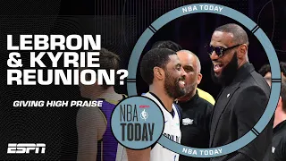 LeBron is MAD he isn't Kyrie's running mate anymore 👀 Could we see a REUNION ⁉️ | NBA Today