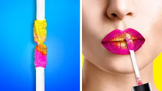 ASTUCES BEAUTÉ POUR ÊTRE AU TOP || Idées Cachettes Pour Maquillage et Astuces Photo Par 123 GO! GOLD
