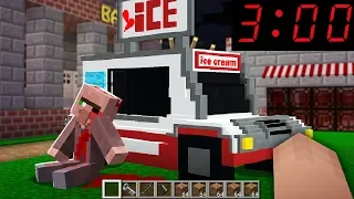 NOOB FOUND ICE SCREAM TRUCK AT 3:00 AM! in Minecraft Noob vs Pro