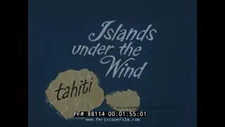 1960s PAN AM AIRLINES  TAHITI TRAVELOGUE MOVIE   PAPEETE  88114