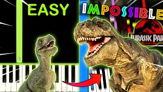 JURASSIC PARK THEME from TOO EASY to IMPOSSIBLE