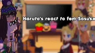 Dimensions Of Naruto React to Fem Sasuke_(Narusasu)