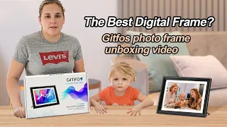 💕Mother's Day 🎁Gitfs💕 Gitfos 10.1 inch Frameo 16GB Digital Photo Frame for your grandparents