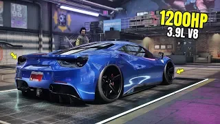 Need for Speed Heat Gameplay - 1200HP FERRARI 488 GTB Customization | Max Build 400+