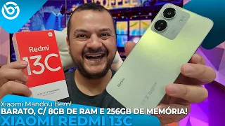 Novo Xiaomi REDMI 13C | 8GB de RAM e 256GB de MEMÓRIA Por MENOS 990 Reais no BRASIL! Unboxing