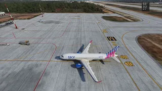 LGRP Rhodes to LGSA Chania Greece/Sky Express Airlines/A320neo/MSFS2020