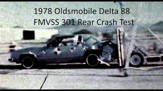 1977-1985 Oldsmobile Delta 88 / Buick LeSabre FMVSS 301 Rear Crash Test (Full Overlap - 29 Mph)