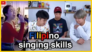 Korean react to Filipino Singing skills 🎶