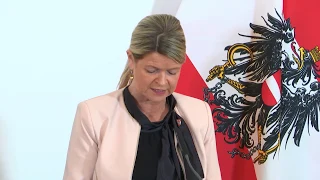Pressestatement - Verteidigungsministerin Klaudia Tanner & Zivildienstministerin Elisabeth Köstinger