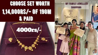 Tanishq  22k Gold necklace shopping with my family in detail explanation & offer explained in Hindi
