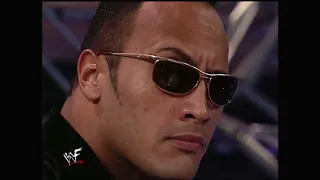 The Rock promises that he will kick Triple H's ass at Backlash and take the belt. RAW. 04/17/00