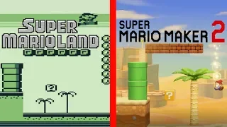 Recreating Super Mario Land's 1-1 in Super Mario Maker 2 (SM3DW Style)