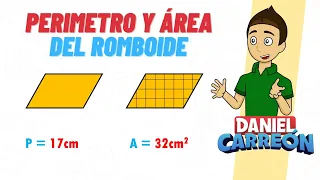 PERIMETRO Y AREA DEL ROMBOIDE Super facil - Para principiantes