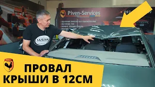 УБИРАЕМ ВМЯТИНУ НА КРЫШЕ PASSAT B7. РИХТОВКА ПОД ПОКРАСКУ