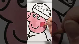 Peek a boo - nursery rhymes. Peppa pig colouring pages #peppapig #nurseryrhymes #abc