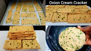 PERFECT ONION CREAM CRACKER || Saltine cracker with green onions