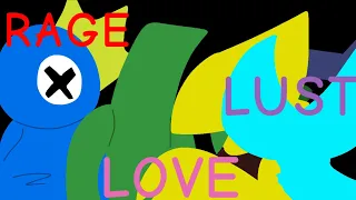 RAGE LOVE LUST Animation meme. Flipaclip. Rainbow friends Ch 2 roblox