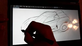 Lenovo Flex 5 14" 4500u sketch test with packed in AES pen