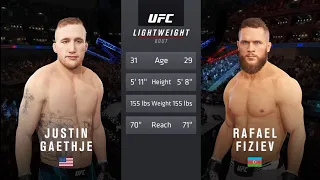 Justin Gaethje vs Rafael Fiziev | UFC 286 | EA SPORTS UFC 4