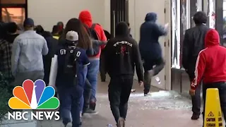 Burning, Looting As Californian Protests Over George Floyd's Death Again Turn Violent | NBC News
