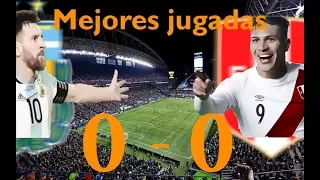 Argentina 0 - 0 Perú - Mejores jugadas (NARRACIÓN PERUANA ATV)