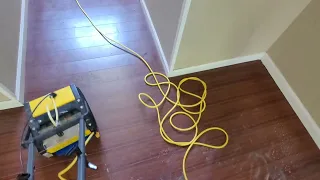 Removing wax build-up from laminate floors | Before and After results