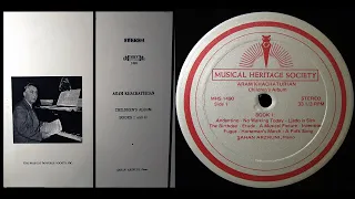 Khachaturian: Children's Album, Complete - Sahan Arzruni, 1969 - MHS 1490 - Արամ Խաչատրյան