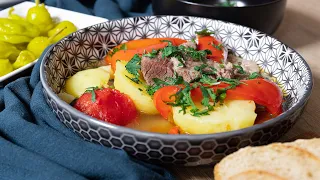 Authentic Armenian Khashlama | Tender Meat Stew With Flavorsome Broth