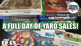 A FULL DAY OF YARD SALES! | Live Video Game Hunting Ep. 65