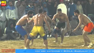 BIHLA (Barnala) ! KABADDI CUP-2016 ! OPEN 2nd QUARTER FINAL! MANUKE GILL v/s DHALIWAL BET ! Part 3rd