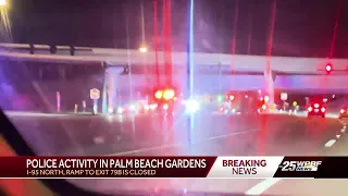 Vehicle chase leads to crash onto PGA Blvd.