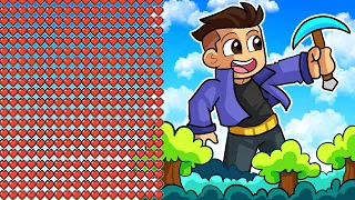 ¡Minecraft PERO tus CORAZONES = TU TAMAÑO! 😱💜 HARDY y TROLERO MINECRAFT