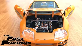 Unboxing of Fast & Furious Brian's Toyota Supra 1:24 Scale Diecast Model Car