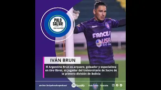 Iván Brun, arquero y especialista en tiro libres, jugador del Universitario de Sucre de Bolivia